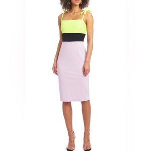 CHRISTIAN SIRIANO COLORBLOCK SHEATH DRESS    NWOT